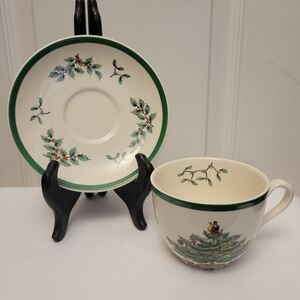 SPODE "Christmas Tree" Saucer & Cup